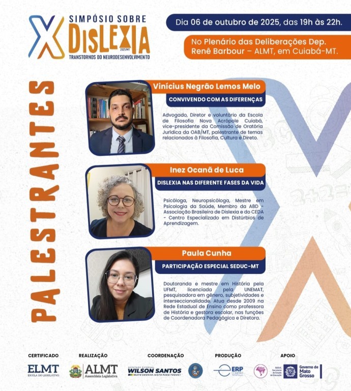 ALMT abre inscrições para o 10º Simpósio sobre Dislexia