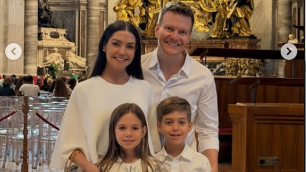 Thais Fersoza e Michel Teló celebram 11 anos de casamento com missa no Vaticano